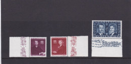 Liechtenstein 1943, Cat. Zumstein 175/77 ** (Yvert 186/88). Mariage Princier - Unused Stamps