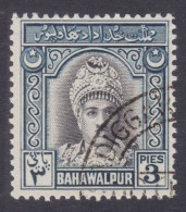 Bahawalpur Princely State 1948 Used S.G 19 Amir, Nawab Mohammad Sadiq, Royal, Royalty, 3 Pies - Bahawalpur