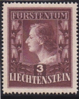 Liechtenstein 1951, Cat. Zumstein 249B. Princesse  Georgina.Gomme Parfaite - Unused Stamps
