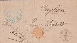 Abbasanta (Cagliari) Numerale A Punti Del 1877 - Storia Postale