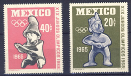 1965-Messico (MNH=**) Serie 2 Valori Olimpiade Messico - Mexico