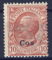 1912-Cos (MNH=**) 10c. Effige Vittorio Emanuele Catalogo Sassone Euro 15 - Aegean (Coo)