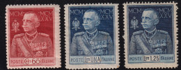 1925/6-Italia (MNH=**) Serie 3 Valori Giubileo (186/8) - Mint/hinged