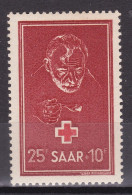 1950-Sarre (MNH=**) S.1v."Pro Croce Rossa,Relief For The Hungry" - Nuovi