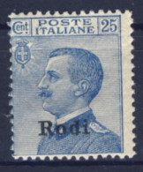 1912-Rodi (MNH=**) 25c. Effige Vittorio Emanuele Cat.Sassone Euro 20 - Aegean (Rodi)