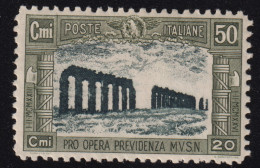 1928-Italia (MLH=*) 50c. Milizia II°(221) - Nuevos