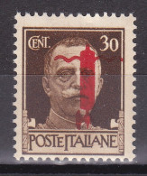 1944-Italia (MNH=**) RSI Esemplare Da 30c. Con Soprastampa Fascio Capovolto - Neufs