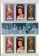 1978-Aitutaki (MNH=**) Foglietto 6v."Incoronazione" - Aitutaki