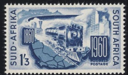 1960-Africa Del Sud (MNH=**) S.1v."centenario Delle Ferrovie" - Africa Del Sud-Ovest (1923-1990)