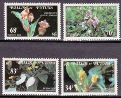 1982-Wallis Et Futuna (MNH=**) S.4v."orchidee"catalogo Euro 16 - Unused Stamps