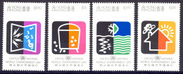 1990-Hong Kong (MNH=**) S.4v."World Environment Day" - Ungebraucht