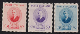 1938-Italia (MNH=**) Serie 3 Valori Marconi (436/38) - Mint/hinged