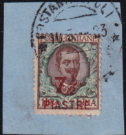 1923-Costantinopoli (F=on Piece) 7,5 Pi. Su L.1 - European And Asian Offices