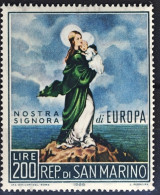 1966-San Marino (MNH=**) S.1v."Nostra Signora Di Europa" - Unused Stamps