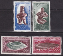 1968-Dahomey (MNH=**) S.4v." Olimpiadi Di Mexico" - Benin – Dahomey (1960-...)