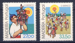 1982-Madera (MNH=**) Serie 2 Valori Etnografia Locale, Danze - Madeira