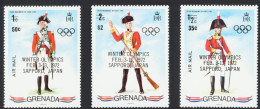 1972-Grenada (MNH=**) S.3v."uniformi,giochi Olimpici Invernali Di Sapporo"cat.Yv - Grenada (...-1974)