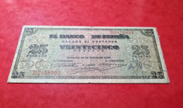 BILLETE ESPAÑA 25 PESETAS 1938 MBC / VF+ SPAIN BANKNOTE *COMPRAS MULTIPLES CONSULTAR* - 25 Pesetas