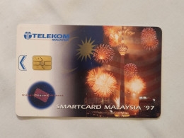 MALAYSIA-(MLS-C-AQ)-Smartcard Malaysia '97-(33)(TELEKOM)-(AQ218018)-(RM10)-(chip Gold)-used Card - Maleisië