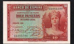 BILLETE ESPAÑA 10 PESETAS 1935 SIN CIRCULAR SC / UNCIRCULATED UNC SPAIN BANKNOTE *COMPRAS MULTIPLES CONSULTAR* - 10 Pesetas