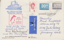 Argentina Lindblad Explorer Postcard Ca Bahia Esperanza Ca Base Esperanza  17 FEB 1977 (60356) - Bases Antarctiques
