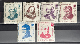 1961 Aniversări Culturale MNH - Unused Stamps