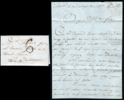 Huesca - Prefilatelia - 1826 - Carta Fechada En Sallent A Zaragoza Con Marca Jaca (PE 4) - ...-1850 Prefilatelia