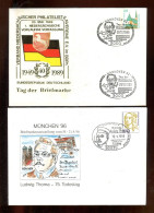 BUNDESREPUBLIK DEUTSCHLAND - 1989 Ff., 2 Privatganzsachenumschlaege Je Mit SSt. (A2501) - Enveloppes Privées - Oblitérées