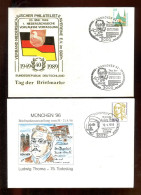 BUNDESREPUBLIK DEUTSCHLAND - 1989 Ff., 2 Privatganzsachenumschlaege Je Mit SSt. (A2501) - Buste Private - Usati