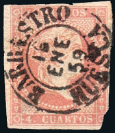 Huesca - Edi O 48 - 4 C.- Mat Fech. Tp. I "Barbastro" - Used Stamps