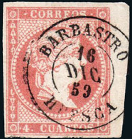 Huesca - Edi O 48 (Borde Hoja) - 4 C.- Mat Fech. Tp. II "Barbastro" - Gebraucht