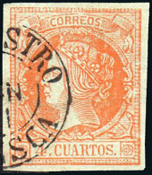 Huesca - Edi O 52 - 4 C.- Mat Fech. Tp. I "Barbastro" - Used Stamps