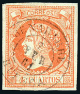 Huesca - Edi O 52 - 4 C.- Mat Fech. Tp. II "Benabarre" - Used Stamps