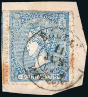 Huesca - Edi O 81 - 4 C.- Fragmento Mat Fech. Tp. II "Boltaña" - Used Stamps