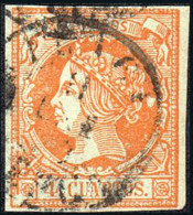 Huesca - Edi O 52 - 4 C.- Mat Fech. Tp. I "Fraga" - Used Stamps