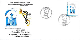 D305 - LETTRE DE FAMECK DU 10/10/09 - FESTIVAL DU FILM ARABE - Storia Postale