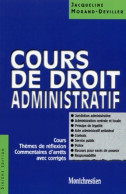 Cours De Droit Administratif (1999) De Jacqueline Morand-Deviller - Droit