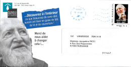 D299 - LETTRE DE PANTIN PARIS NORD CTED DU 12/11/09 - ABBE PIERRE - Covers & Documents