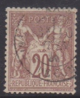 SAGE 20c, Type I, N Sous B,, N°67, De Paris, Cote 25€ (240305 /1.6) - 1876-1878 Sage (Tipo I)