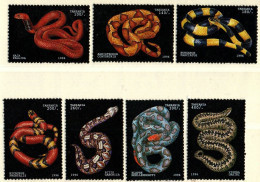Tansania 1996 - Mi.Nr. 2340 - 2346 - Postfrisch MNH - Tiere Animals Schlangen Snakes - Snakes