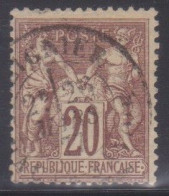 SAGE 20c, Type I, N Sous B,, N°67, , Cote 25€ (240305 /2.1) - 1876-1878 Sage (Tipo I)