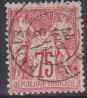 SAGE 75c, Type I, N Sous B,, N°71,de PARIS , Cote 15€ (240305 /3.2) - 1876-1878 Sage (Tipo I)