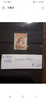 Francobollo LIBIA 1918 Usato Sassone N.20. - Libya