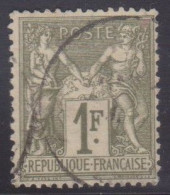 SAGE 1F, Type I, N Sous B,, N°72, , Cote 17€ (240305 /3.4) - 1876-1878 Sage (Tipo I)