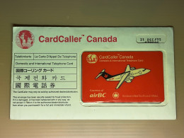 Mint Canada Prepaid Telecard Phonecard, CardCaller AirBC Aeroplane Plane, Set Of 1 Mint Card In Sealed Envelope - Canada