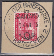 Saarland 1949 Mi. 264 Universität Saarbrücken Briefstück Gestempelt Used  (70544 - Altri & Non Classificati