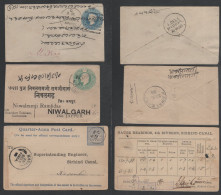 INDIA - INDE / 3 POSTAL STAT. - 3 ENTIERS POSTAUX - 1902-11 Roi Edouard VII