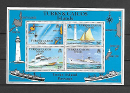 Turks & Caicos Islands 1978 Ships - Turks Islands Passage MS MNH - Turks And Caicos