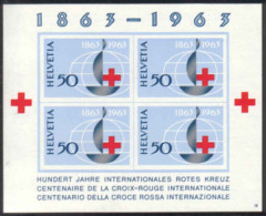 1963 Zu W 40 / Mi Bl 19 100 Ans CROIX-ROUGE ** / MNH - Bloques & Hojas