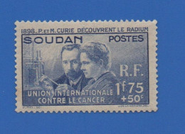 SOUDAN 99 NEUF ** PIERRE ET MARIE CURIE - Unused Stamps